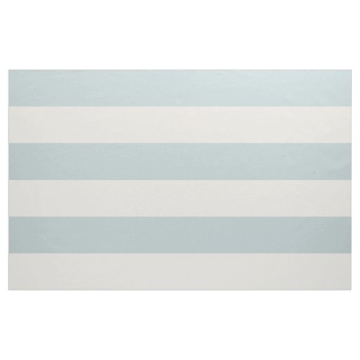 Cloud Blue and Ivory Wide Stripes Large Scale Fabric