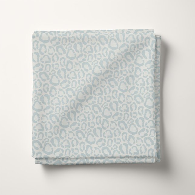Cloud Blue Leopard Animal Print Fabric (Creator Uploaded)