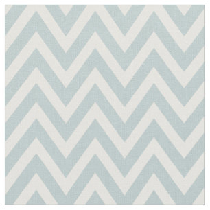 Cloud Blue Modern Chevron Stripes Fabric