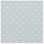 Cloud Blue Polka Dot Hearts Fabric