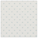 Cloud Blue Polka Dot Hearts Fabric