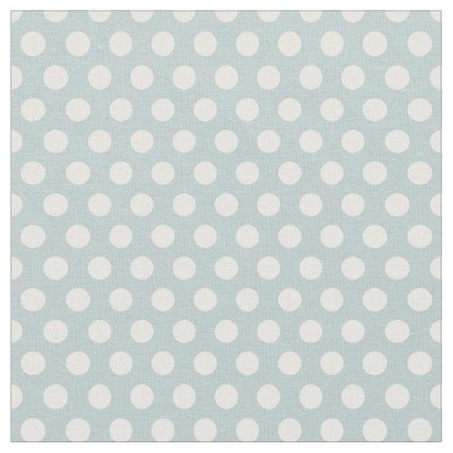 Cloud Blue Polka Dots Fabric