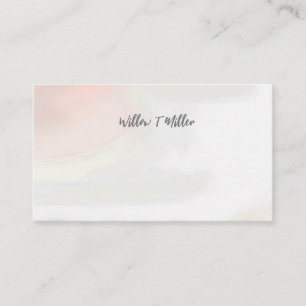 Cloud Blue Watercolor Vintage Business Cards
