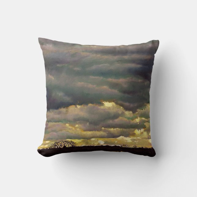 Cloud burst 2012 throw pillow (Front)