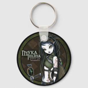 "Cloud Burst" Steampunk Aviatrix Fairy Keychain