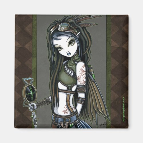 "Cloud Burst" Steampunk Aviatrix Fairy Magnet