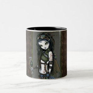 "Cloud Burst" Steampunk Aviatrix Fairy Mug