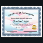 Cloud Certificate of Achievement<br><div class="desc">This is a certificate of achievement.  Generally,  for a church,  but can be used for other things also.</div>