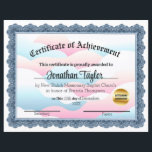 Cloud Certificate of Achievement<br><div class="desc">This is a certificate of achievement.  Generally,  for a church,  but can be used for other things also.</div>