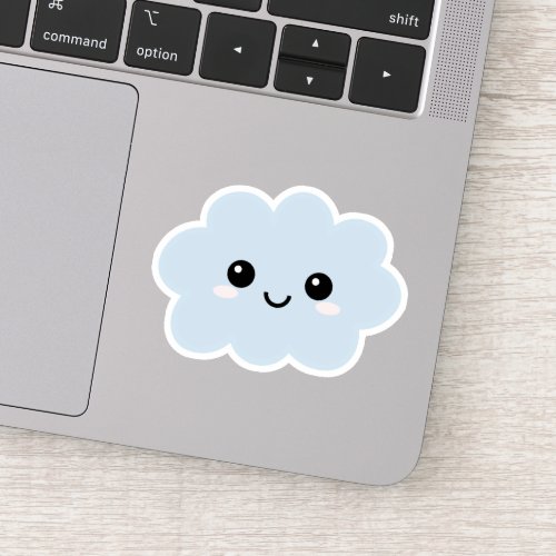 Cloud Character Vinyl Sticker for Lunch Box etc