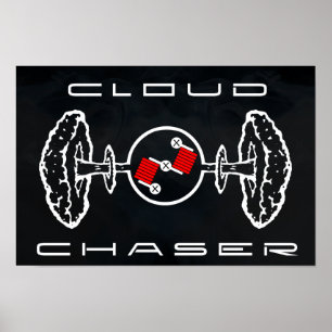 Cloud Chaser Poster Black