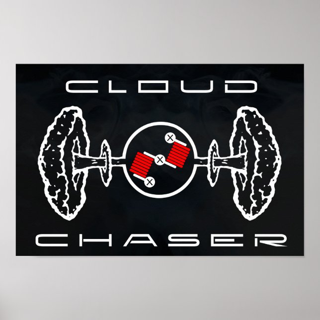 Cloud Chaser Poster Black (Front)