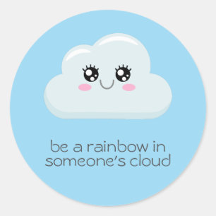 Cloud Classic Round Sticker