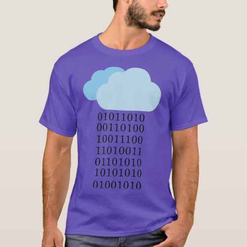 Cloud computing Binary cloud 1 T_Shirt