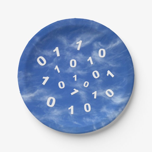 Cloud Computing Data Paper Plates (Front)