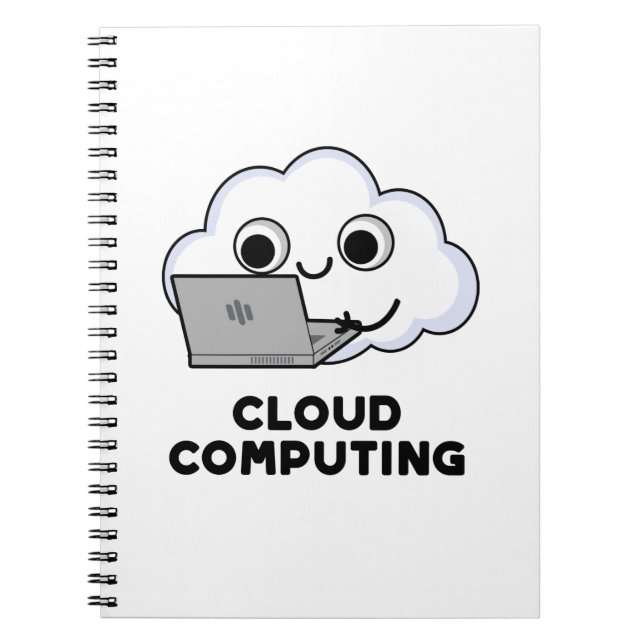 Cloud Computing Funny Computer Weather Pun Notebook (Front)