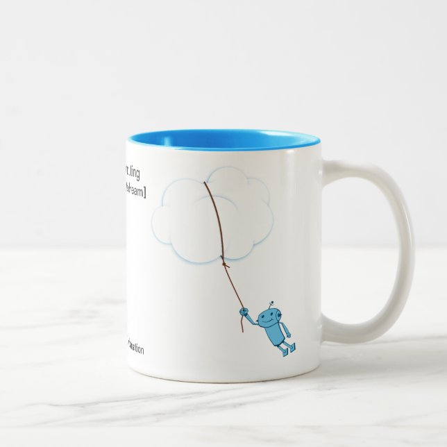 Cloud Computing (when robots dream) Mug (Right)