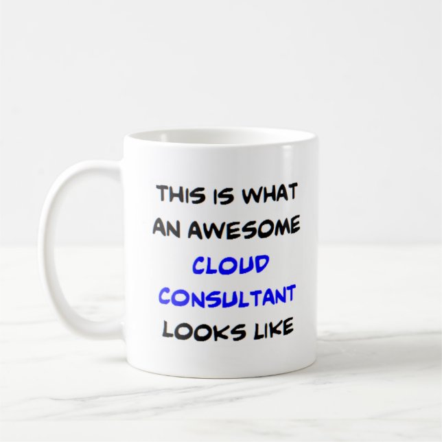 cloud consultant, awesome coffee mug (Left)