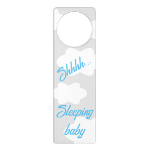 “Cloud Cover” Sleeping Baby Door Hanger