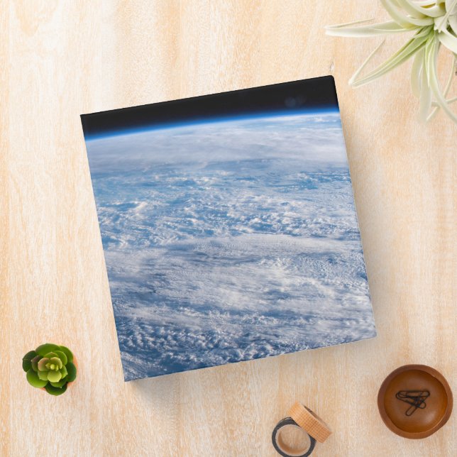 Cloud-Covered Tasman And Coral Seas. 3 Ring Binder (In Situ)