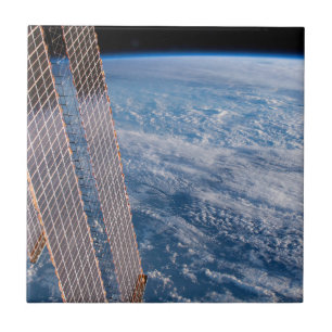 Cloud-Covered Tasman And Coral Seas. Ceramic Tile