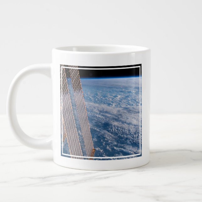 Cloud-Covered Tasman And Coral Seas. Giant Coffee Mug (Left)