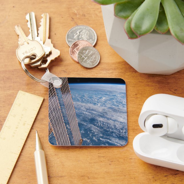 Cloud-Covered Tasman And Coral Seas. Keychain (Desk)