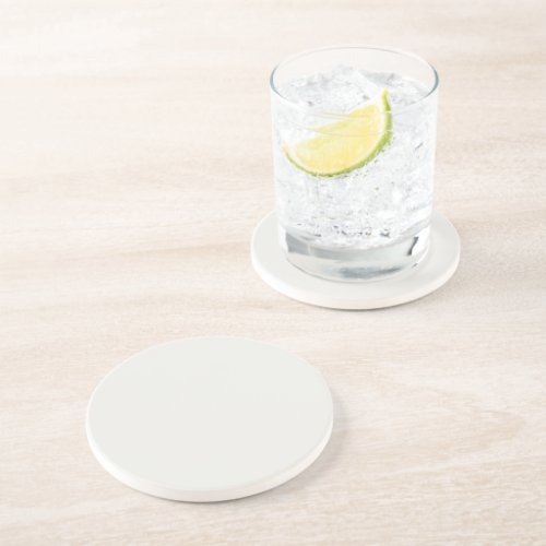 Cloud Dancer Color Off-white Neutral Grey Plain Coaster