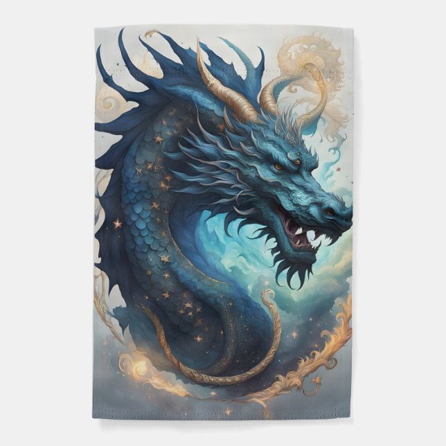 cloud dragon garden flag (Front)