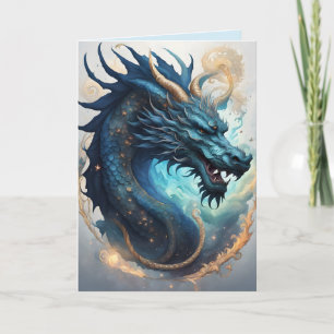 cloud dragon greeting card