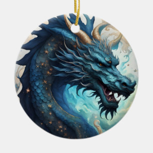 cloud dragon ornament