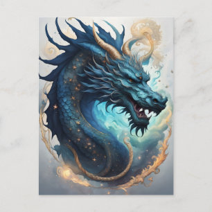 cloud dragon postcard
