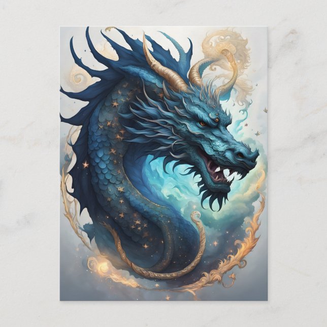 cloud dragon postcard (Front)