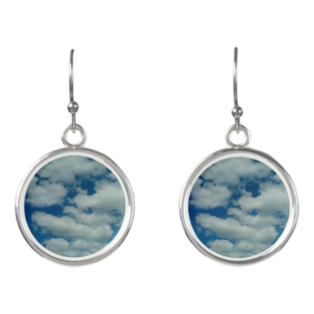 Cloud Drop Earrings (Front)