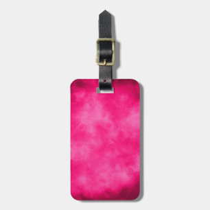 Cloud Effect Magenta Luggage Tag