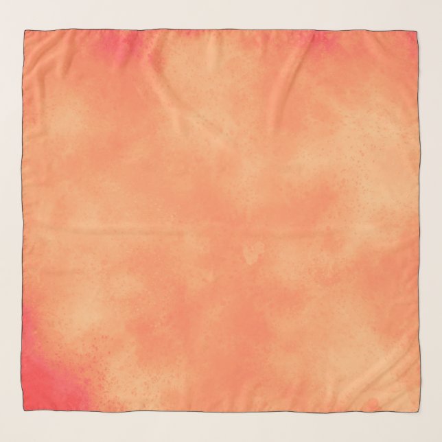Cloud effect orange Scarf  (Front (Horizontal))
