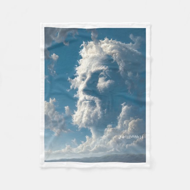 Cloud Face Profile Blanket (Front)
