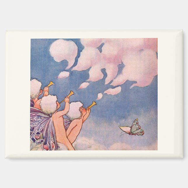 Cloud Faeries Making Clouds Magnet (Front)