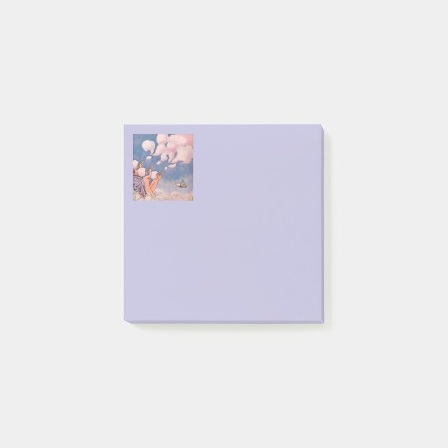 Cloud Faeries Making Clouds Post-it Notes (Front)