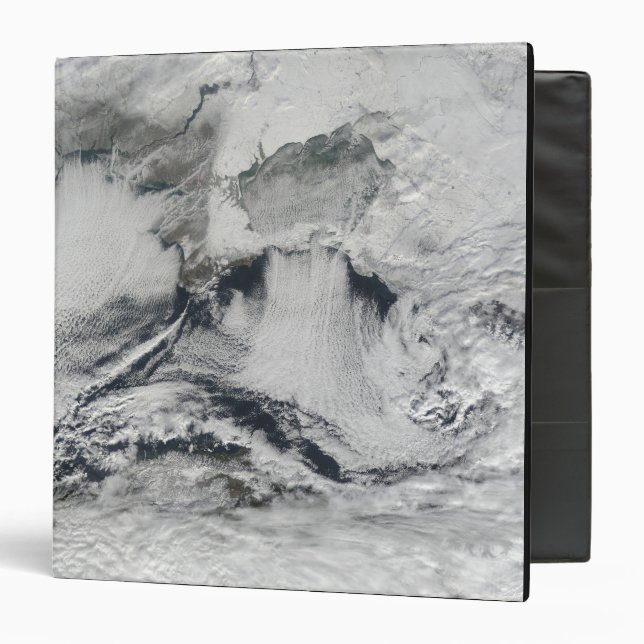 Cloud formation over the Black Sea 3 Ring Binder (Front/Inside)