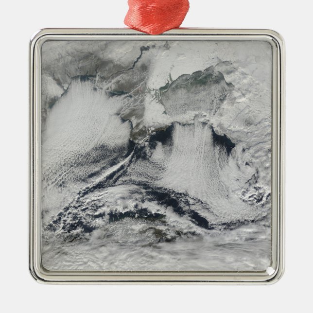 Cloud formation over the Black Sea Metal Ornament (Front)