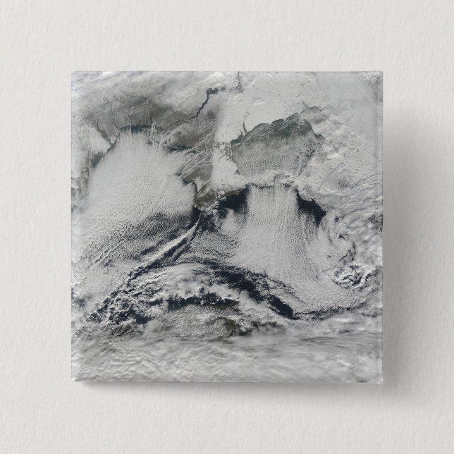 Cloud formation over the Black Sea Pinback Button (Front)