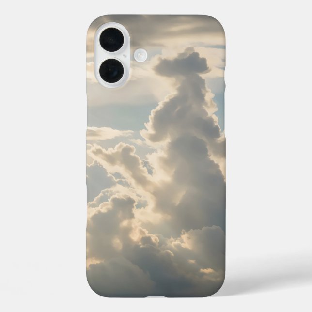 Cloud formations in soft white and grey Case-Mate iPhone case (Back)