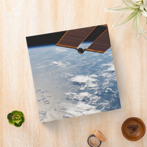 Cloud Formations Surrounding Sunglint Off Pacific 3 Ring Binder