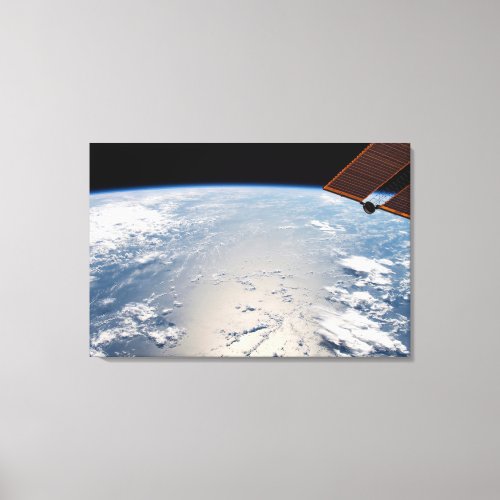 Cloud Formations Surrounding Sunglint Off Pacific Canvas Print