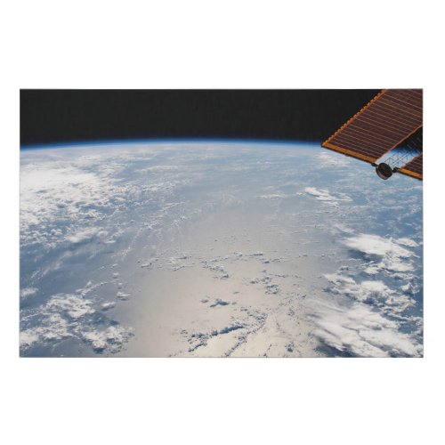 Cloud Formations Surrounding Sunglint Off Pacific Faux Canvas Print