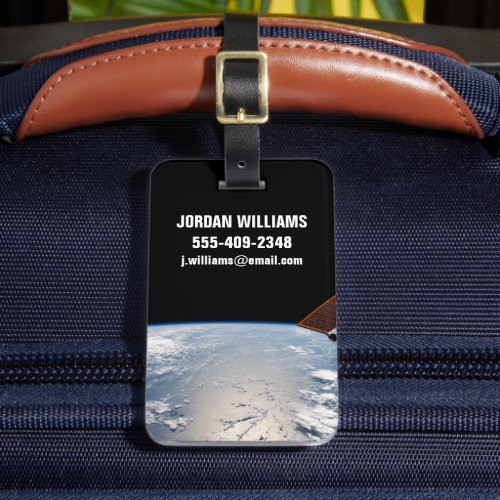 Cloud Formations Surrounding Sunglint Off Pacific Luggage Tag
