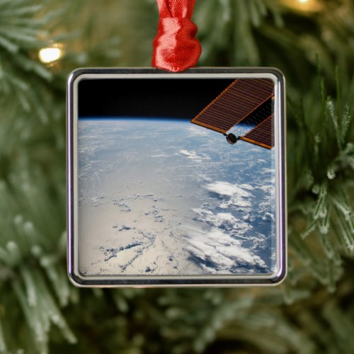 Cloud Formations Surrounding Sunglint Off Pacific Metal Ornament