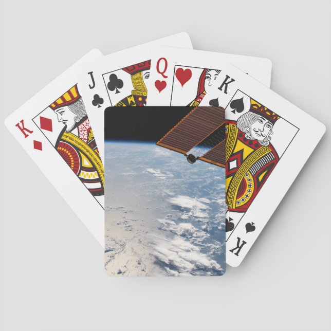 Cloud Formations Surrounding Sunglint Off Pacific Poker Cards (Back)