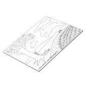 Cloud Gazing in the Park Outline Coloring Notepads (Angled)